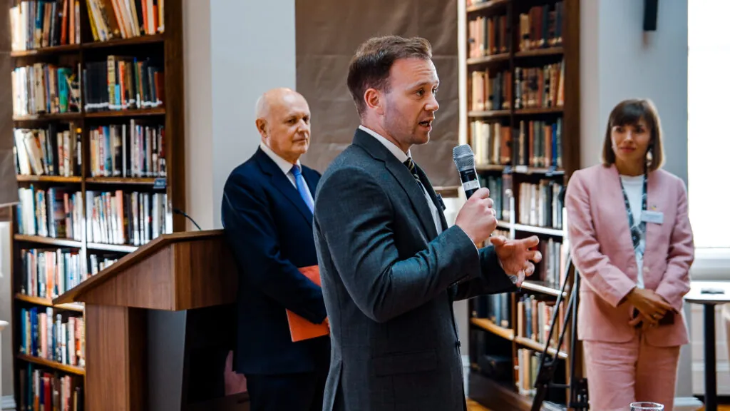 Fred Thomas MP, Co Chair for the APPG Defence Technology, at the Skyeton Prevail Solutions Launch Event. Source Prevail Partners Press Office